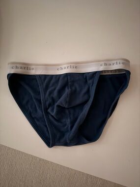 Charlie Men's Navy workout Briefs - Denim